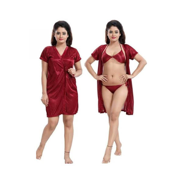 6 Pieces Night Dress Set