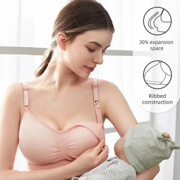 Soft Seamless Maternity Nursing Bra