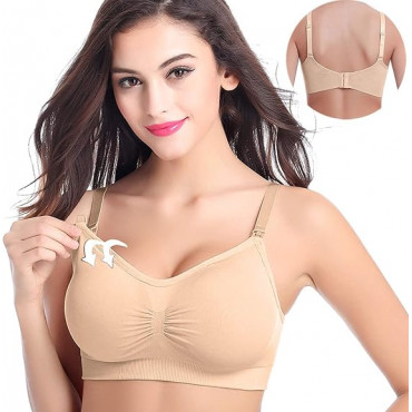 Soft Seamless Maternity Nursing Bra