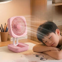  Rechargeable Soft Light Desktop Silent Foldable Electric Table Fan (JK-F666)