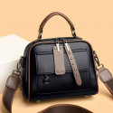 Genuine Soft Leather Handbag(Black)