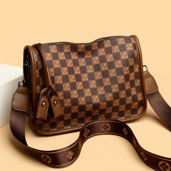 Women Luxurys Designers Messenger handbag(Brown)