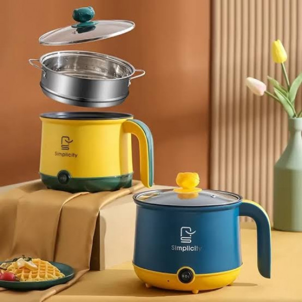 Multi-Functional Double Layer Electric Cooking Pot