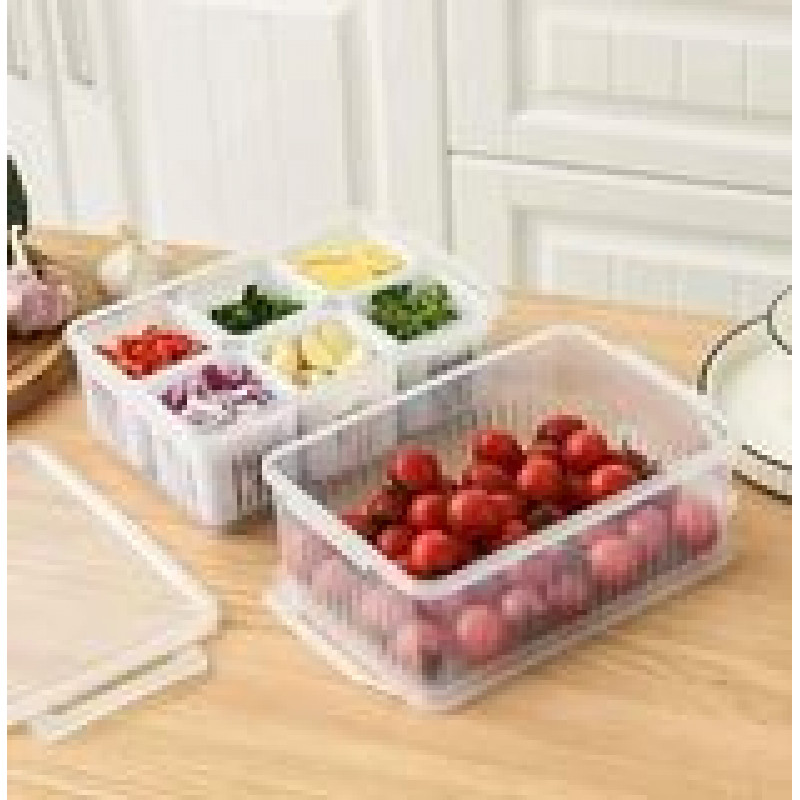 Storage Box List 6 Grid Fridge Storage Box