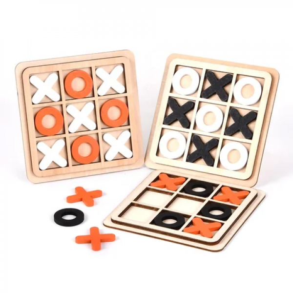 Wooden Tic Tac Toe (M)