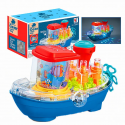 TRANSPARENT GEAR LAND SHIP 360 ROTATE TOY FOR KIDS