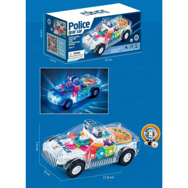 Concept Electric Police Car Toy With Light Music Luminous Flashing Toy