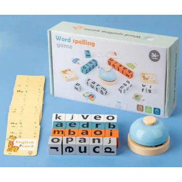 Montessori Learning Alphabet Blocks Spelling Game  & Face game