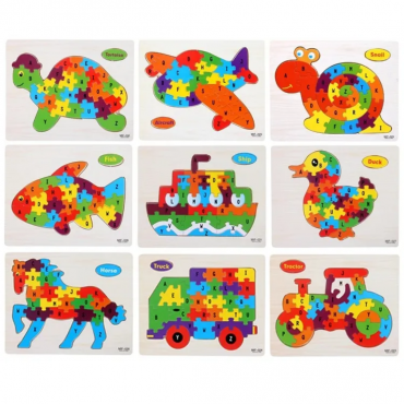 2D Wooden ABC Puzzle...
