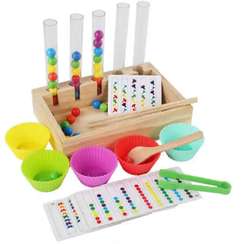 Rainbow Beads Clip & Sort Game