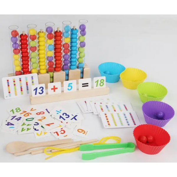 six-in-one early education freight clip bead game