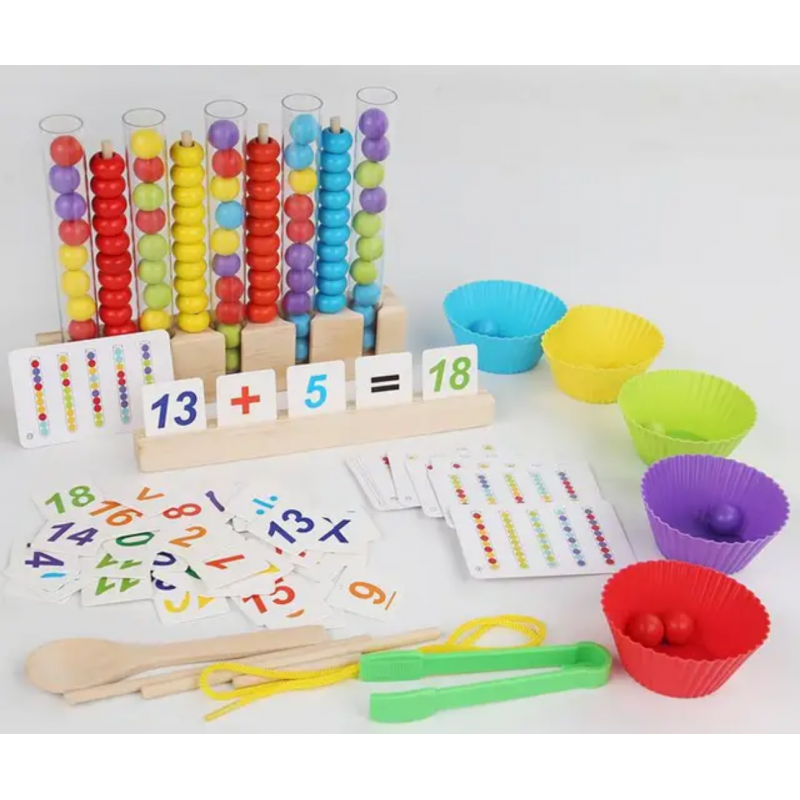 six-in-one early education freight clip bead game