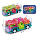 Concept Transparent Gear Racing Bus Toy For Kids