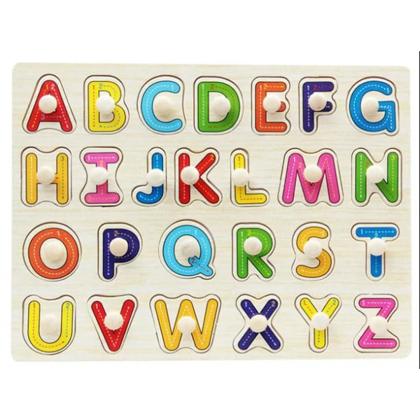 Wooden Abc puzzel