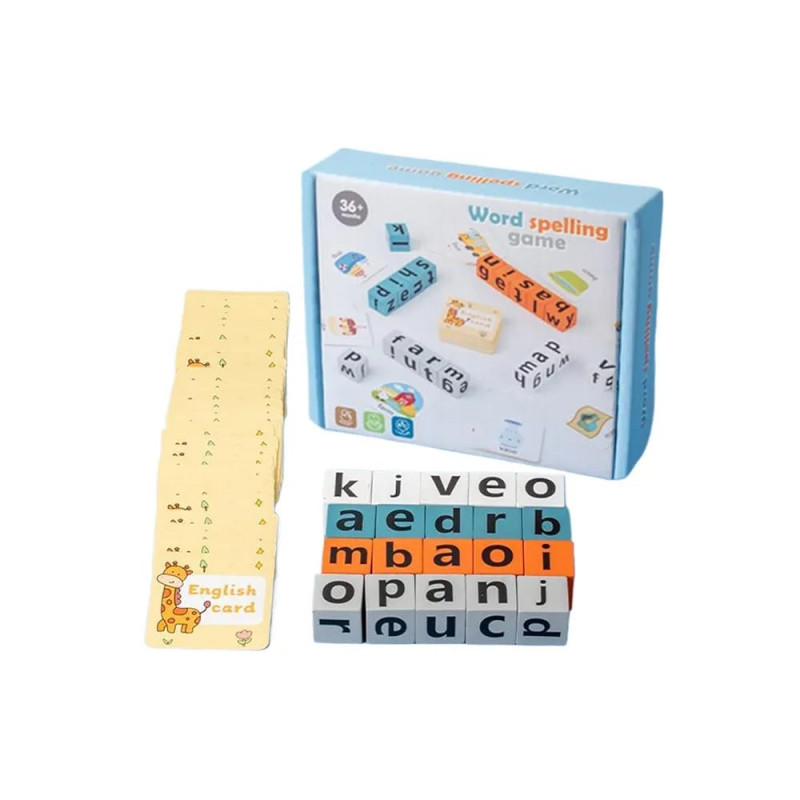 Montessori Learning Alphabet Blocks Spelling Game