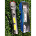 জাপানি ১০ ইঞ্চি ট্রচ লাইট সিলভার কালার Full Metal Super Power JAPANIESS Torch Light With Power Bank 20000 mah Battery-সাথে চার্জার এডেপ্টর ফ্রি