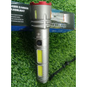 জাপানি ১০ ইঞ্চি ট্রচ লাইট সিলভার কালার Full Metal Super Power JAPANIESS Torch Light With Power Bank 20000 mah Battery-সাথে চার্জার এডেপ্টর ফ্রি