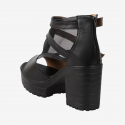 Women Black Heels Sandal
