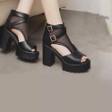 Women Black Heels Sandal