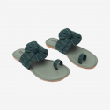 Women Green Flats Sandal