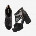 Women Black Heels Sandal