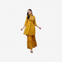 Women Kurta and Sharara Set Georgette