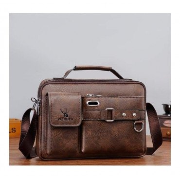 MEN & WOMEN KOREAN FASHION SHOULDER BAG ( CHOCOLATE COLLOUR ) ( ORIGINAL )