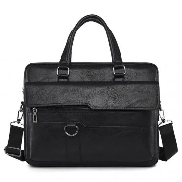 (BLACK  025 MODEL) 16"/12" LAPTOP & OFFICE (MEN & WOMEN) SHOULDER BAG 