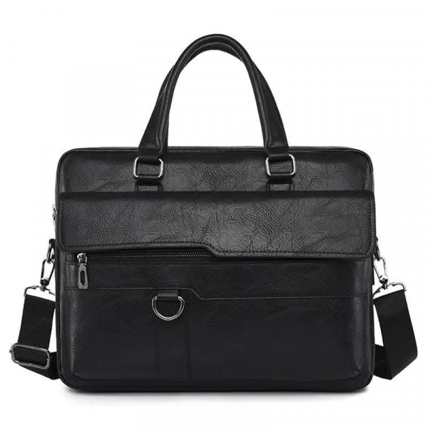 (BLACK  025 MODEL) 16"/12" LAPTOP & OFFICE (MEN & WOMEN) SHOULDER BAG 