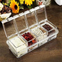 Clear Seasoning Rack Spice Pots