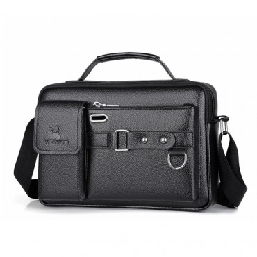 MEN & WOMEN KOREAN FASHION SHOULDER BAG  100  (BLACK ) ORIGINAL