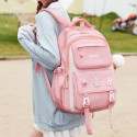 Kids Backpack Children School Bags for Girls Orthopedic Waterproof Primary Schoolbag Book Bag (pink)