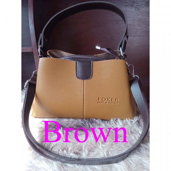 Foxer Casual Tote Handbag(Brown)