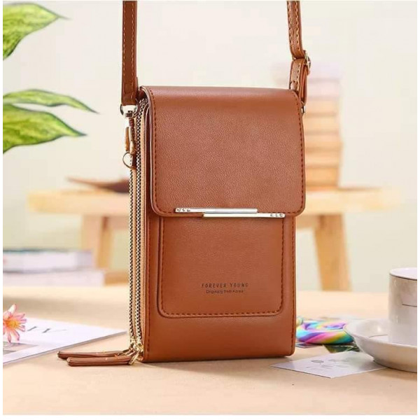 Mobile Phone & Money Purse(Brown)