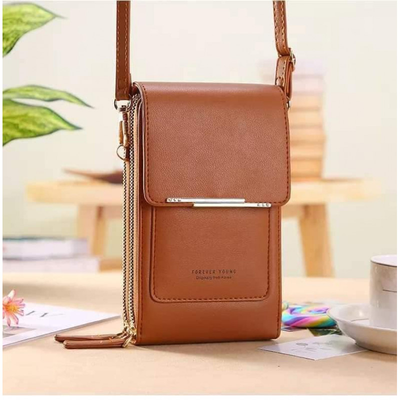 Mobile Phone & Money Purse(Brown)