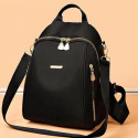 New Female Backpacks High Capacity Waterproof Bags( China 1 Black)