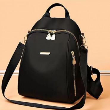 New Female Backpacks High Capacity Waterproof Bags( China 1 Black)