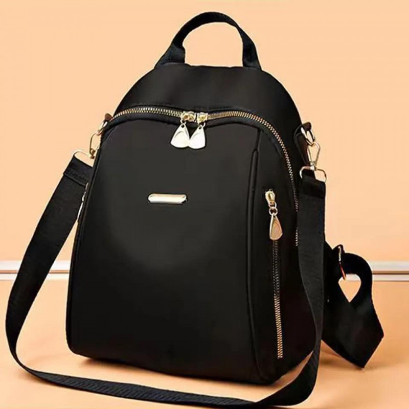 New Female Backpacks High Capacity Waterproof Bags( China 1 Black)