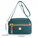Nylon Fashion Cross-body Bag Lightweight Portable Shoulder Bag (Green)