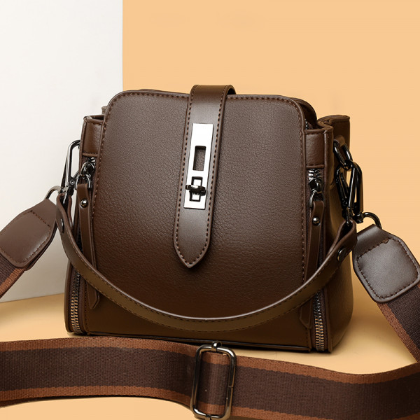 High-quality Messenger Bags For (Kangaroo 3) Women Luxury Crossbody Shoulder Bags Female (Coffee)