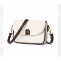 PU Leather Handbags Women Fashion Crossbody Bags(White)