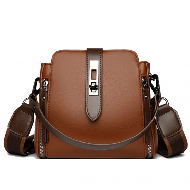 High-quality Messenger Bags For (Kangaroo 3) Women Luxury Crossbody Shoulder Bags Female (Brown)