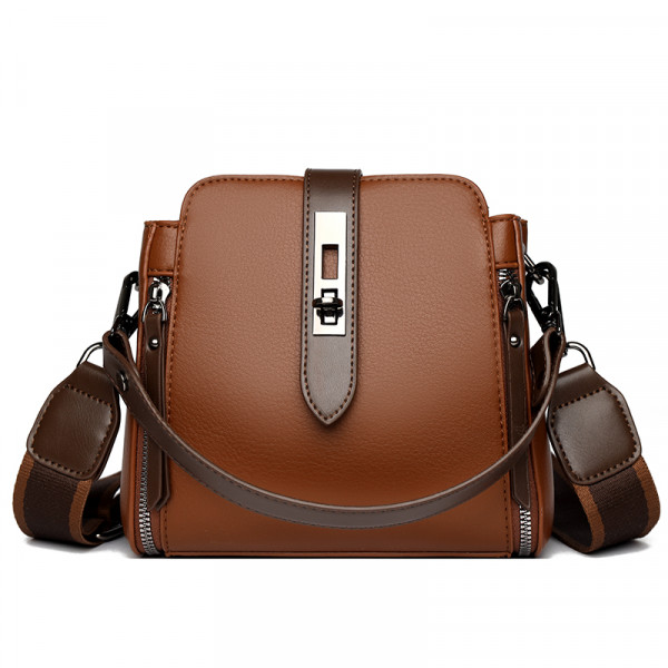 High-quality Messenger Bags For (Kangaroo 3) Women Luxury Crossbody Shoulder Bags Female (Brown)