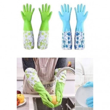 ( ২ জোড়া ) Long Silicon Hand Gloves Origina china 