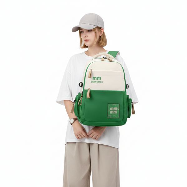 Schoolbags, College ' Cute Large-Capacity Backpacks, Simple Casual Backpacks(Green)