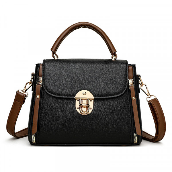 Luxury Designer Fashion High Quality Leather Kangaroo-2 Handbag(Black)