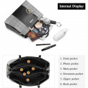 Premium Quality, Classic Design and Elegant Style Orgnial PU Leather handbag for Women (Black)