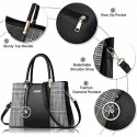 Premium Quality, Classic Design and Elegant Style Orgnial PU Leather handbag for Women (Black)