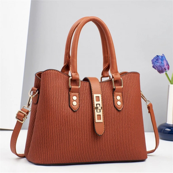 New Atmospheric PU Leather Luxurious Texture Bag for Ladies (Earthy Yellow)