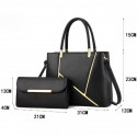 High Quality Crossbody Bag Handbags Luxury Shoulder Handbags With Matching Wallets For Women (Black)